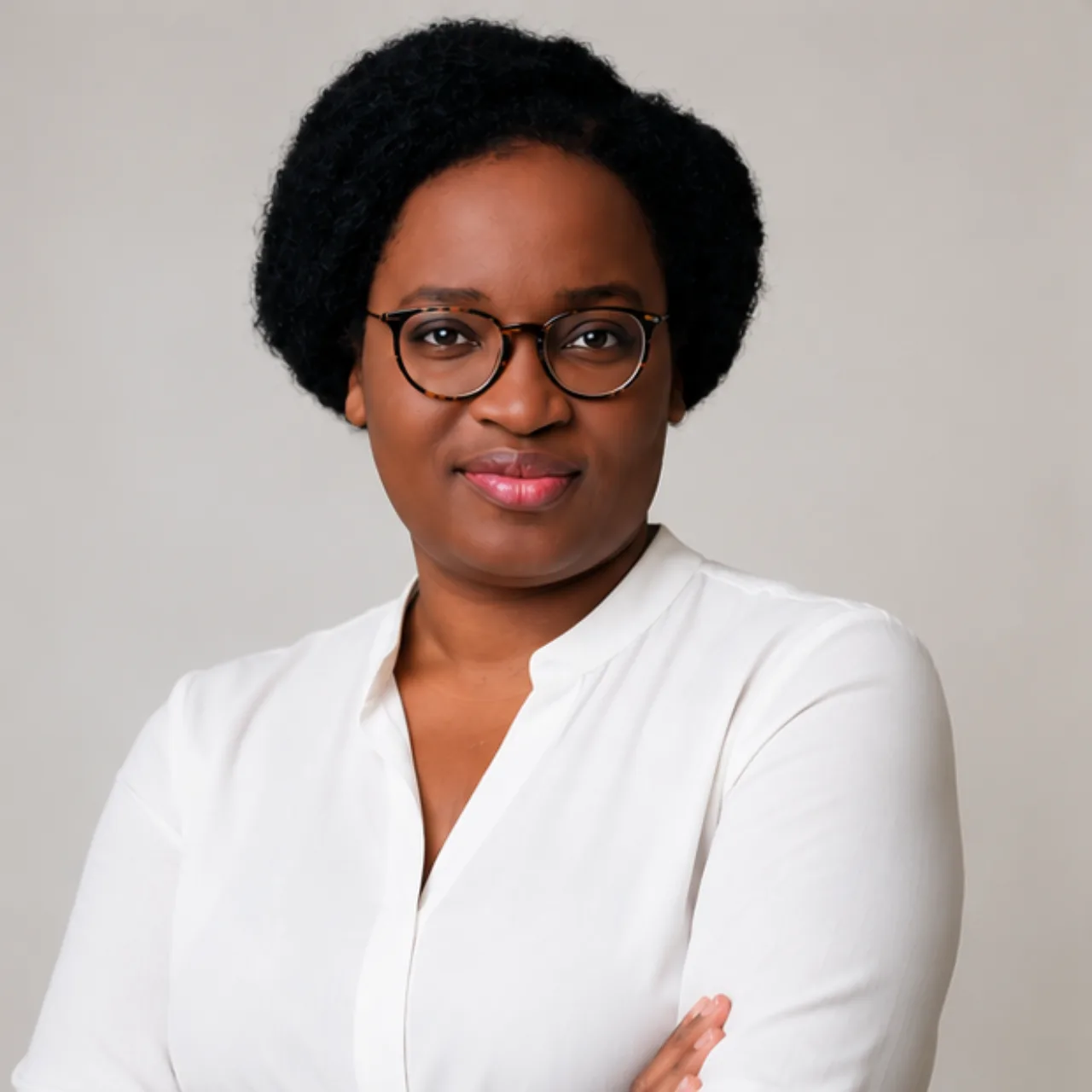 Portrait professionnel de Daniella Tchana, fondatrice de StratIA Advisory